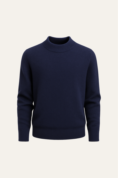 Marenzo Cashmere Crewneck Navy